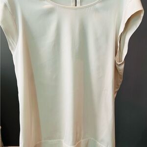 Elegant White Women's Silk Top